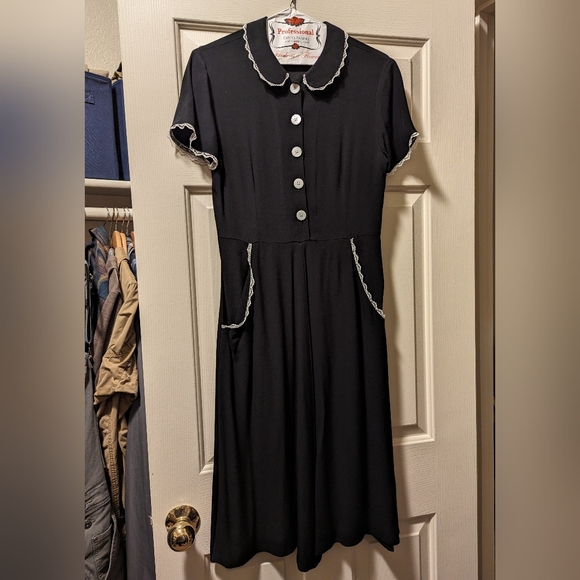 Christy Dawn Sebastian Dress in Noir - Picture 2 of 5